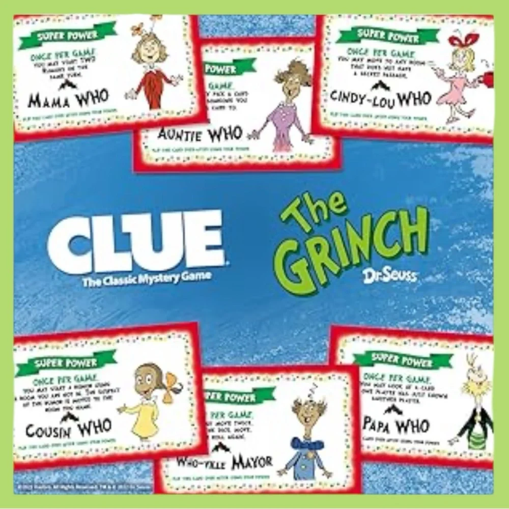 Hasbro Clue The Grinch Board Game - Red and Green - NEW - Picture 5 of 8